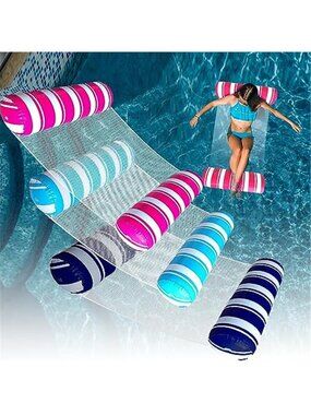 Inflatable Pool Floats Adult Water Hammock Lounge Chair Rafts Float 3 Pack New
